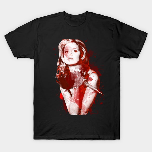 Splatter Buffy T-Shirt by Redtide